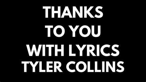 thank you lyrics tyler